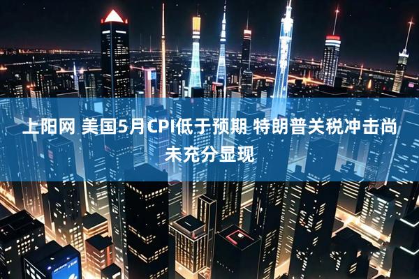 上阳网 美国5月CPI低于预期 特朗普关税冲击尚未充分显现