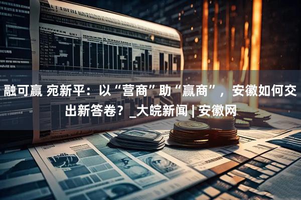 融可赢 宛新平：以“营商”助“赢商”，安徽如何交出新答卷？_大皖新闻 | 安徽网